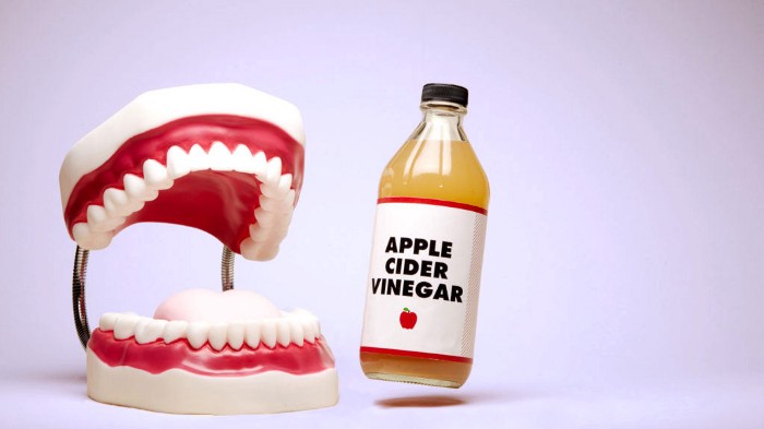 Apple cider vinegar and teeth