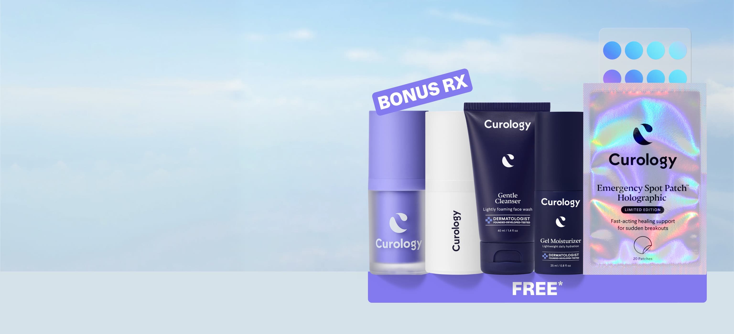 Curology personalized skincare routine - free for 30 days - desktop