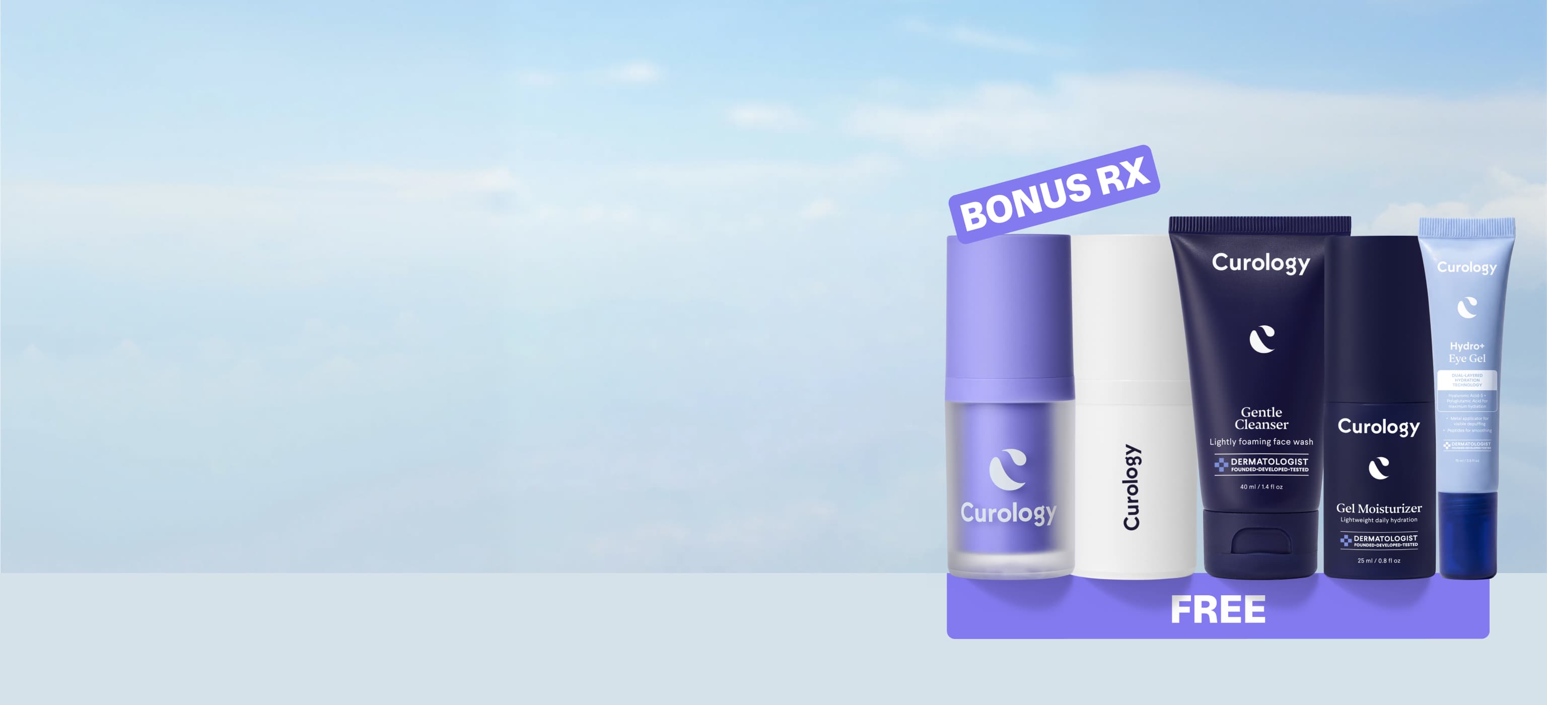 Curology personalized skincare routine - free for 30 days - desktop