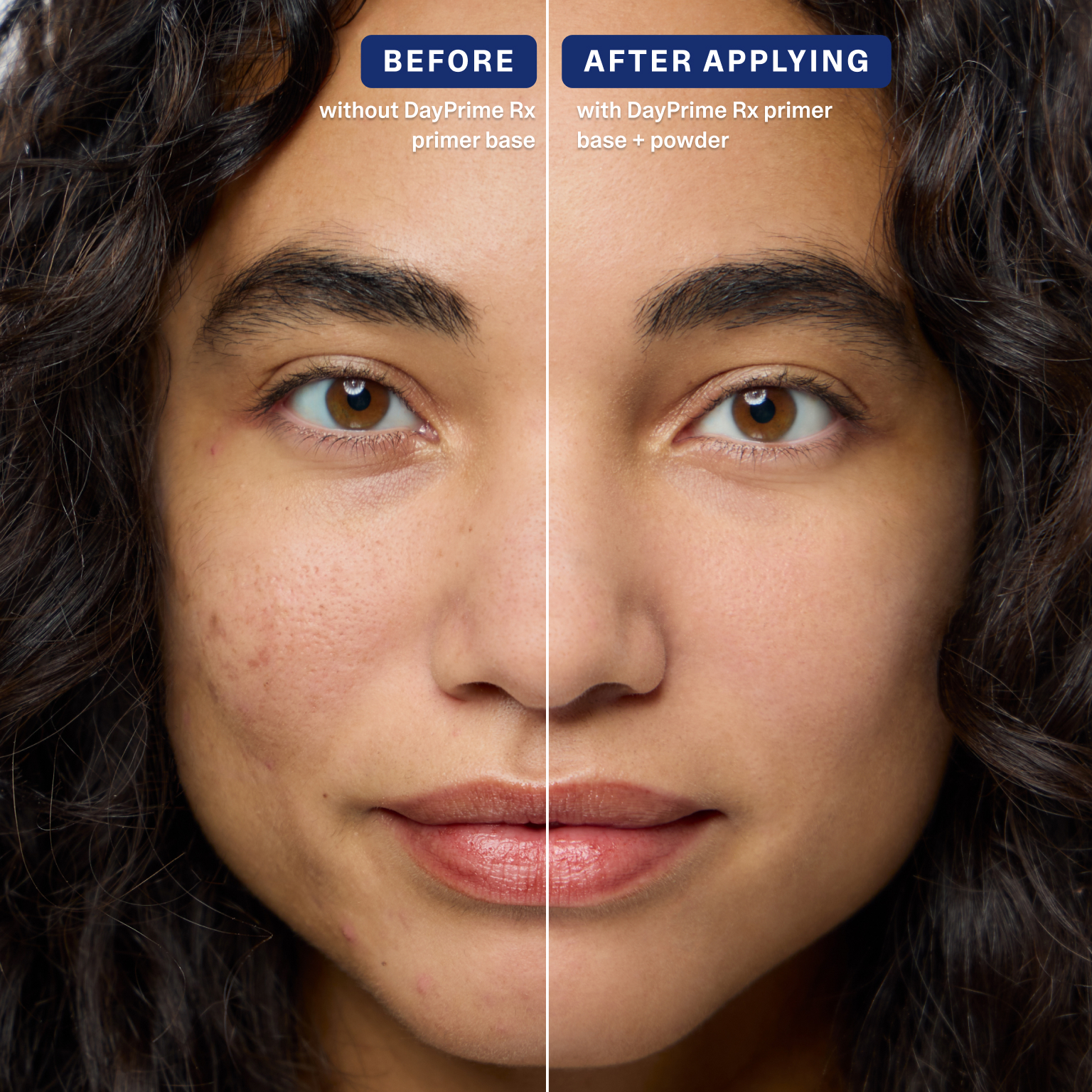 Curology DayPrime Rx primer base and makeup B&A