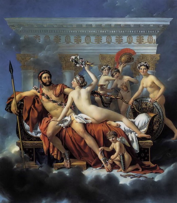 Greek gods and goddesses painting (phoo from wikimedia commons)