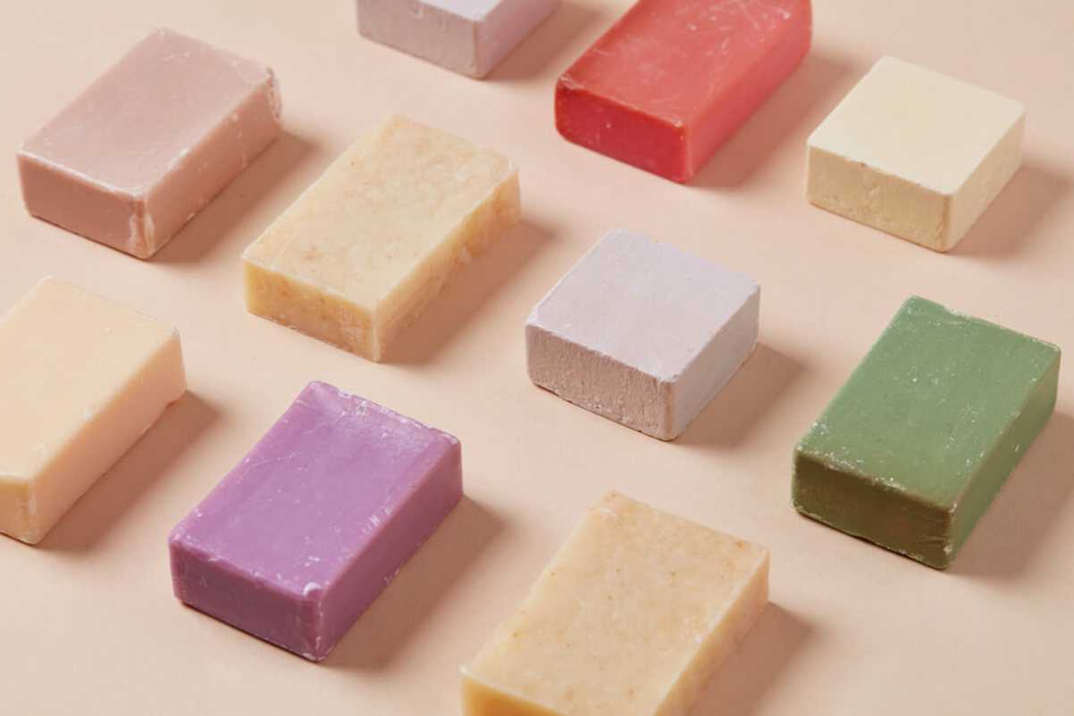 Rows of Bar Soaps