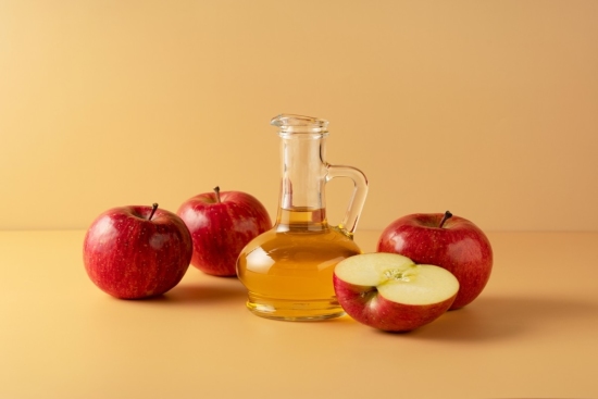 apple vinegar glass container