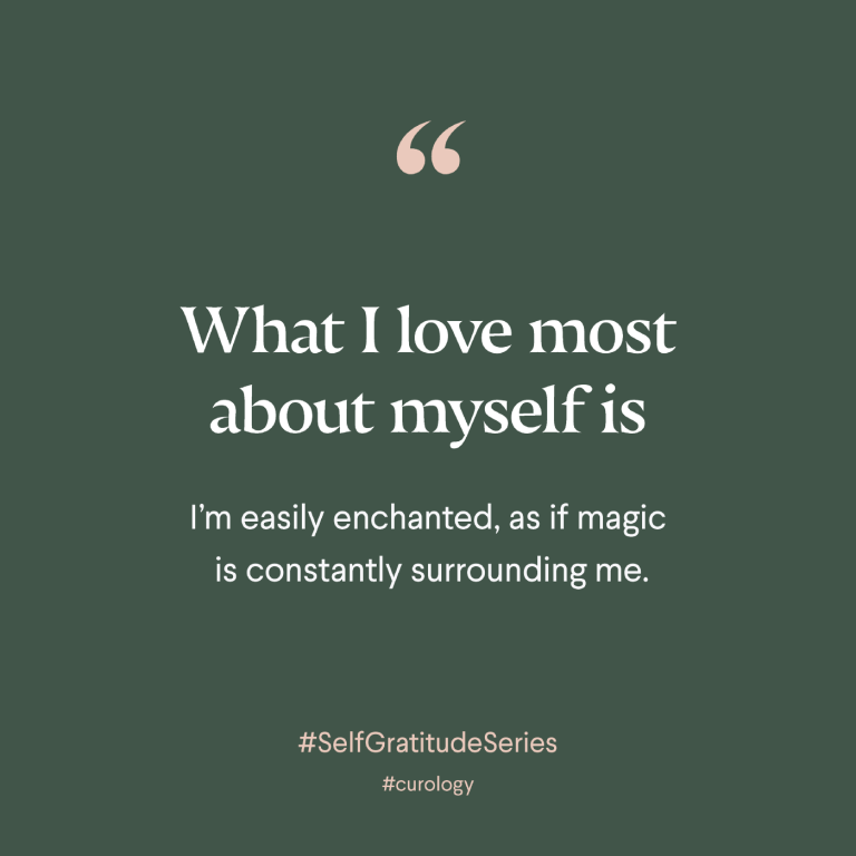 "What I love most about myself..." graphic