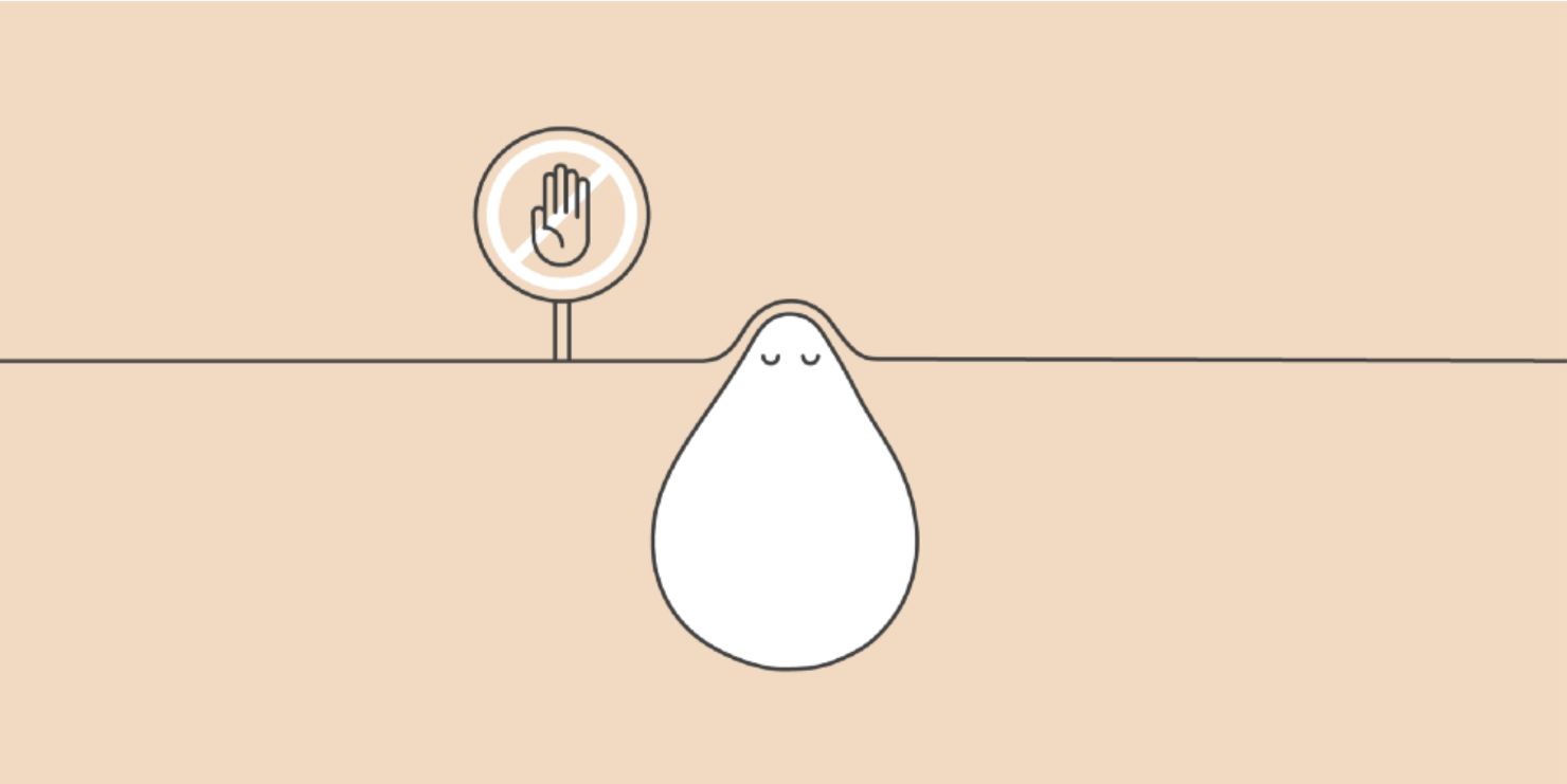 Graphic of pimple or zit emerging