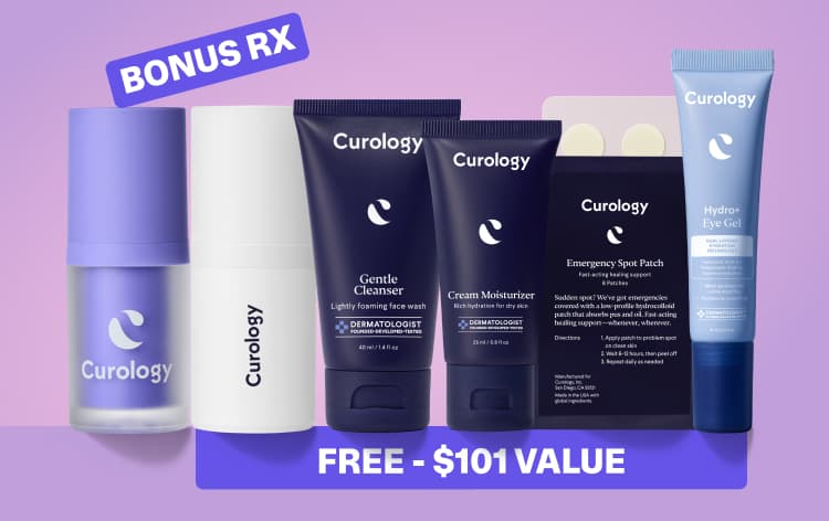 Curology personalized routine  - free for 30 days - mobile