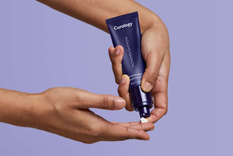 How to apply Curology Sunscreen SPF 30 Mineral Formula 1