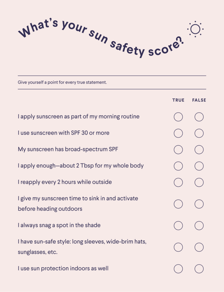 What's Your Sun Safety Score? 