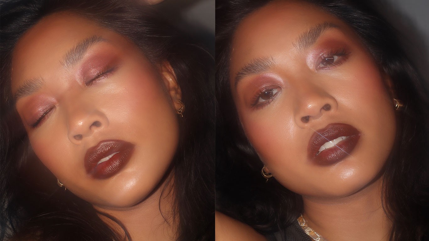 Two images of a woman