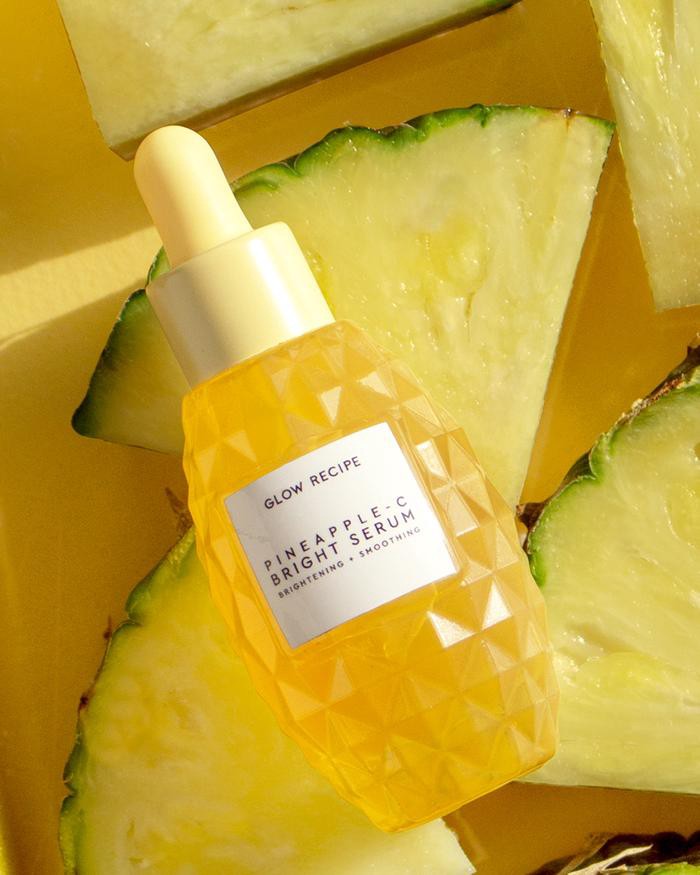 Bottle of pineapple glow bright serum