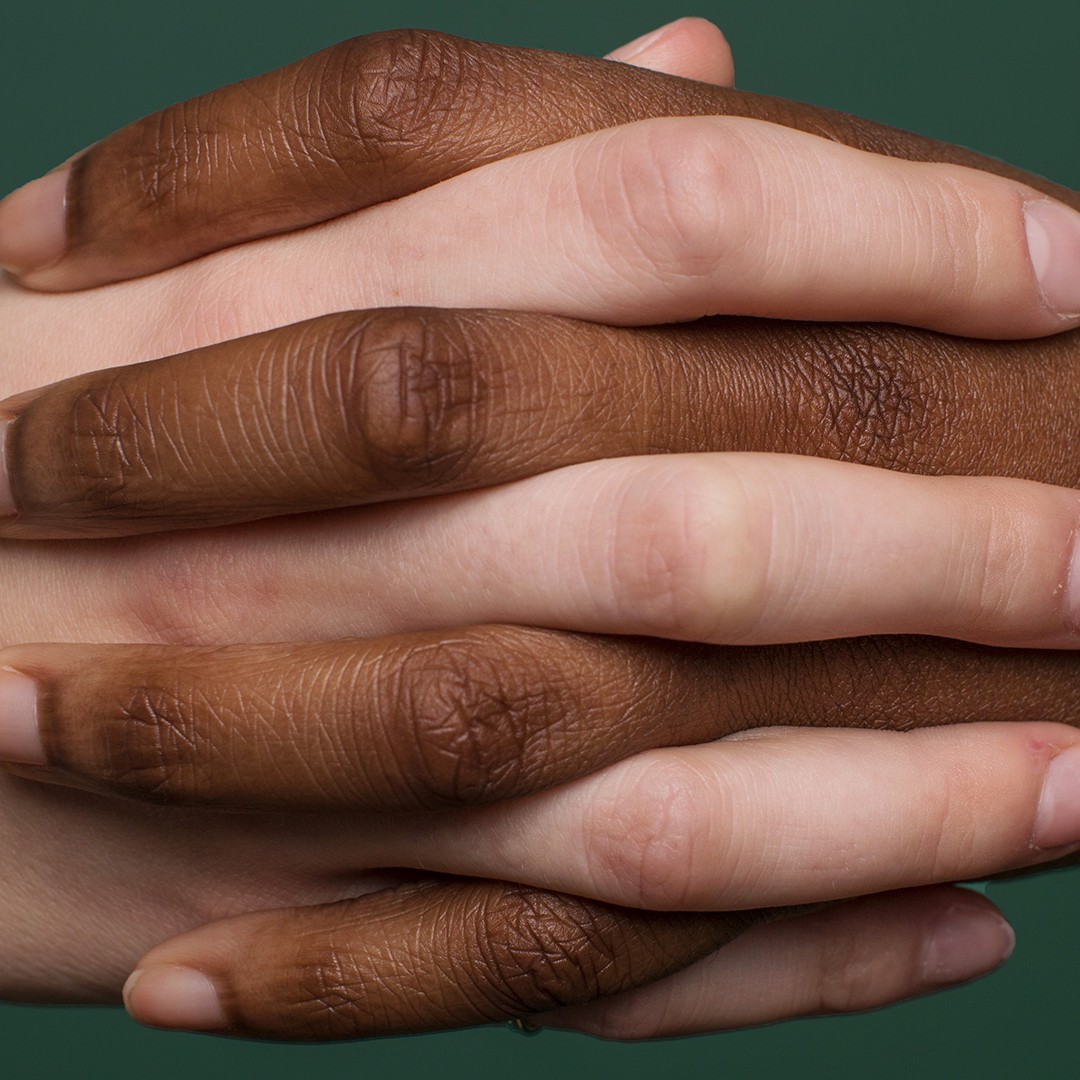 Different hands held together