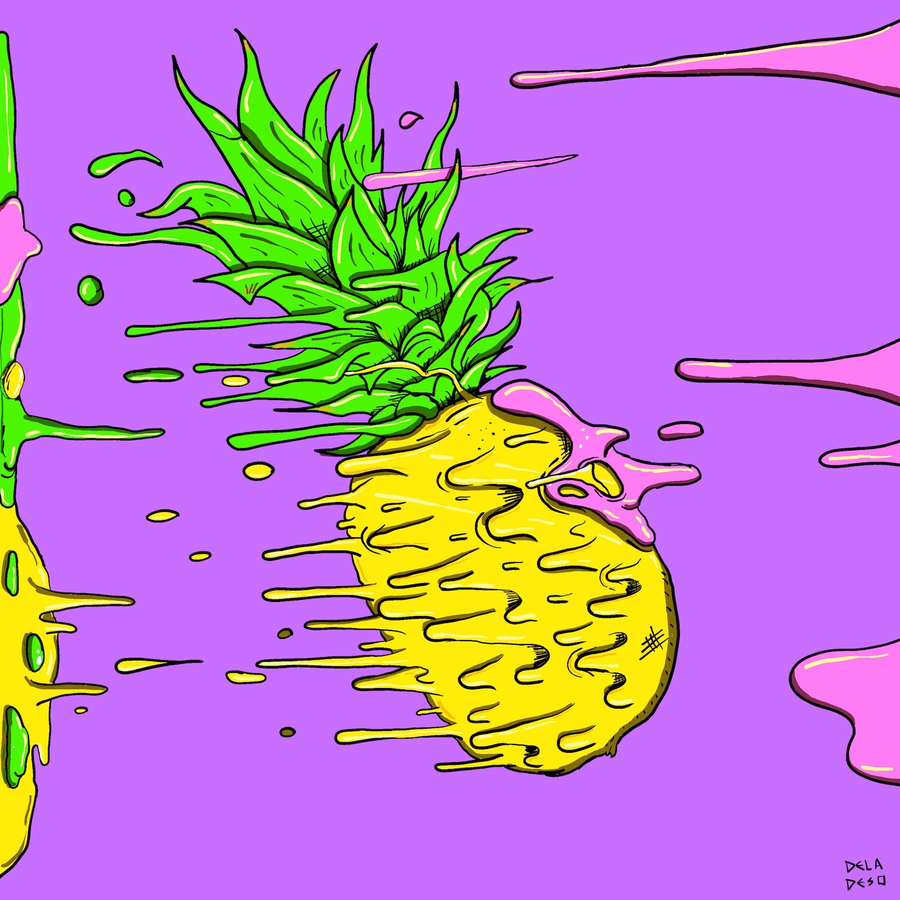 Richie Velazquez artwork of pineapple