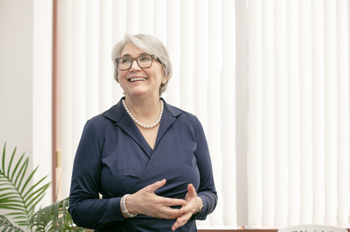 Nancy Satur speaking