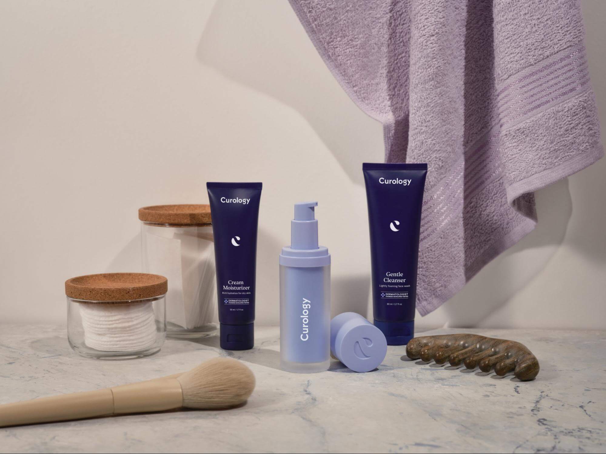 Bottles of Curology Products