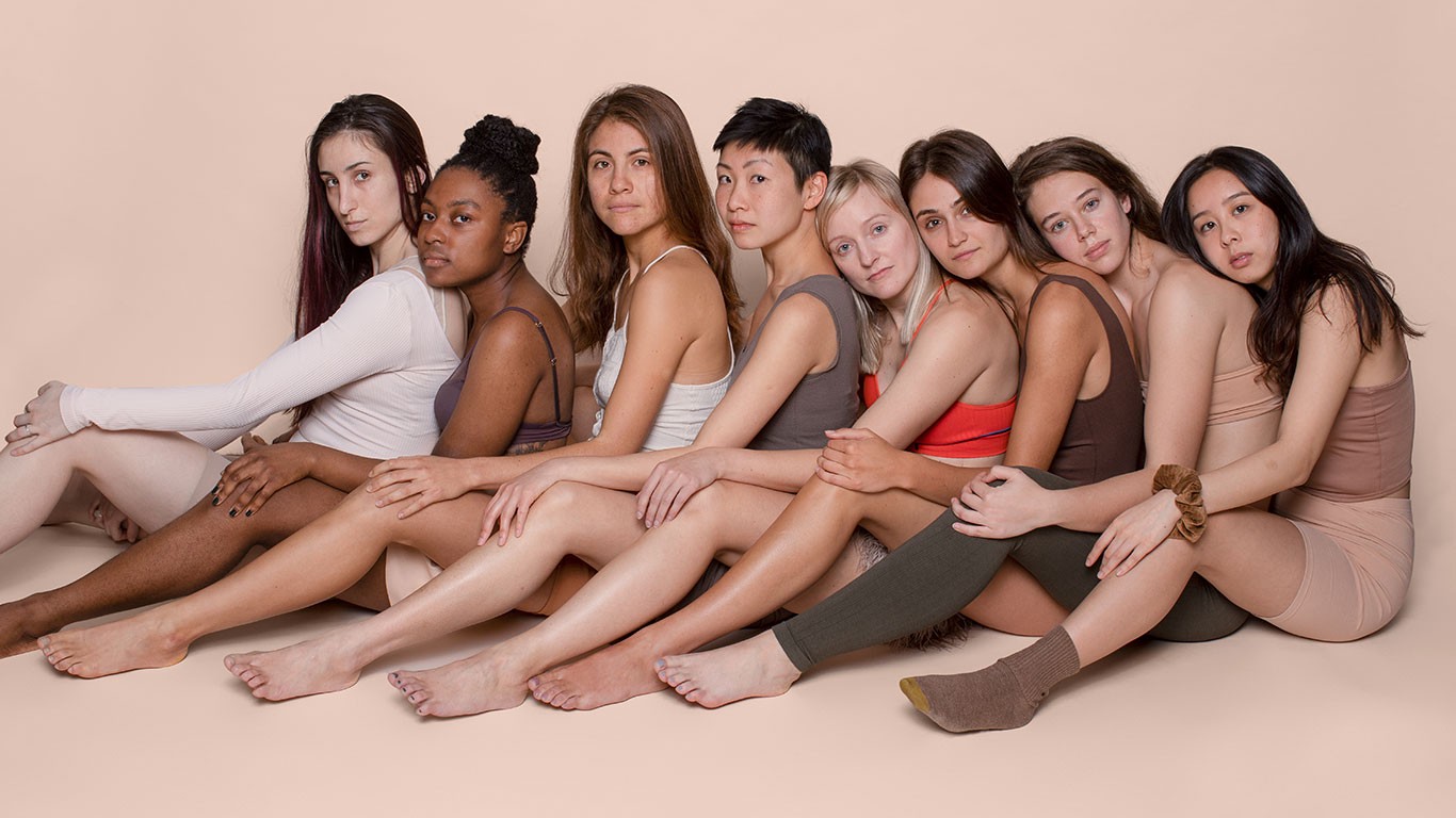 Several women close together