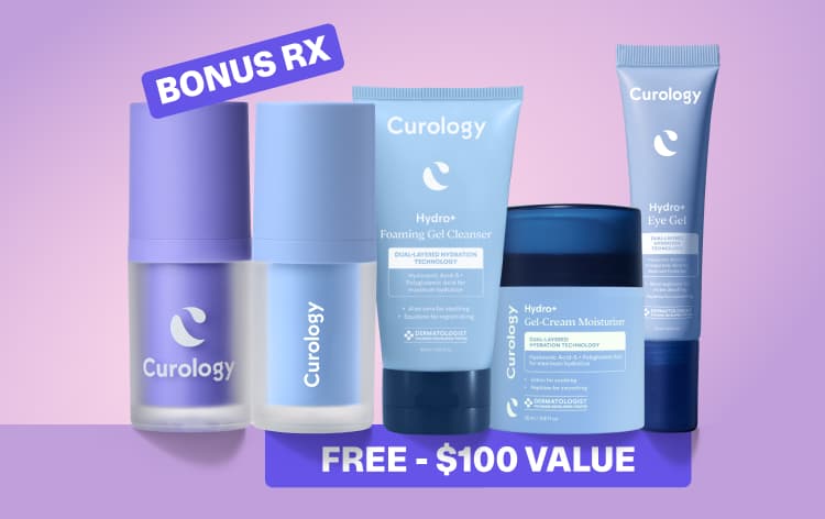 Curology personalized routine with HydroTret Rx - free for 30 days - mobile