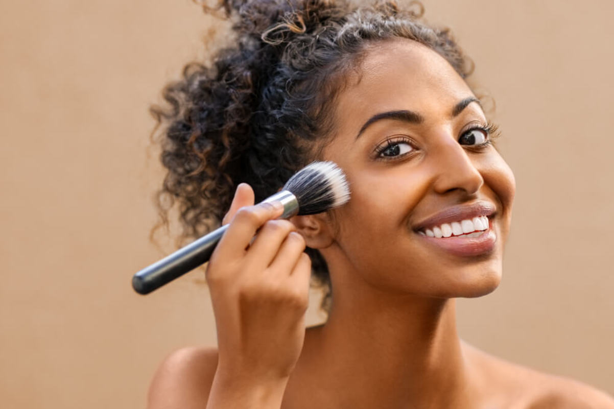 Woman Applying Makeup