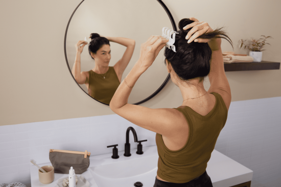 Hair care routine with Curology