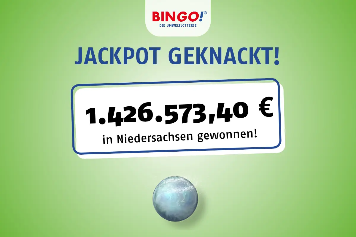 Jackpot in Niedersachsen geknackt | BINGO! - Die Umweltlotterie