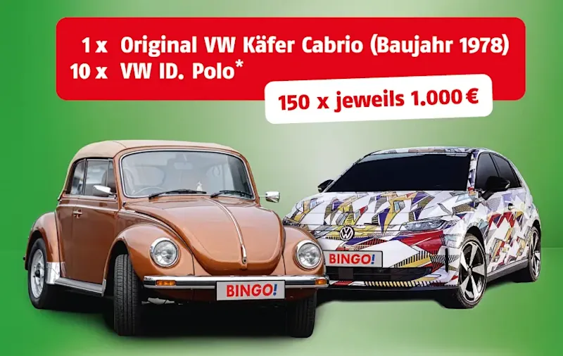 VW Käfer Cabrio & VW ID Polo (BIN<em>GO!</em> Muttertag SAL 2026)
