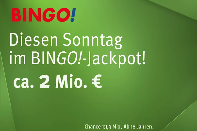 BIN<em>GO!</em>-Jackpot ca. 2 Mio. €