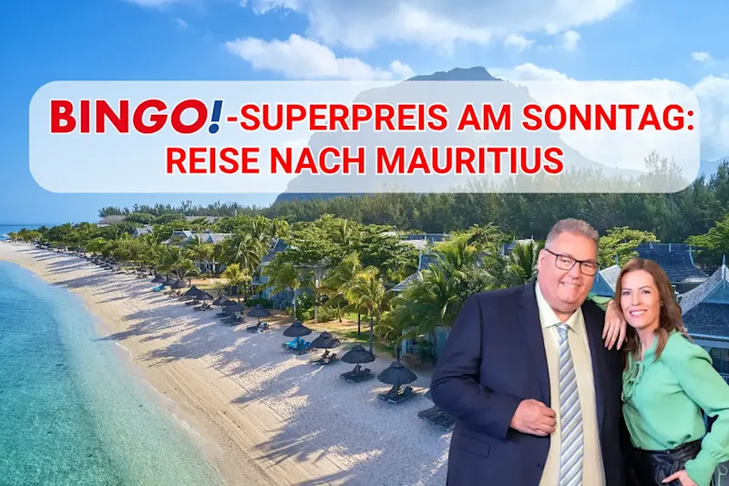Superpreis Reise Mauritius am 19.10.25