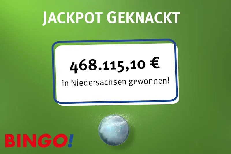 BIN<em>GO!</em>-Jackpot in Niedersachsen geknackt am 28.12.2025