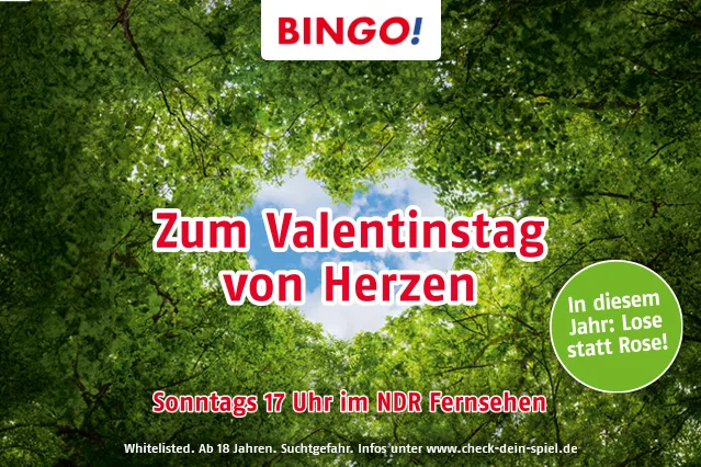 BIN<em>GO!</em>-Valentinstag: Lose statt Rose