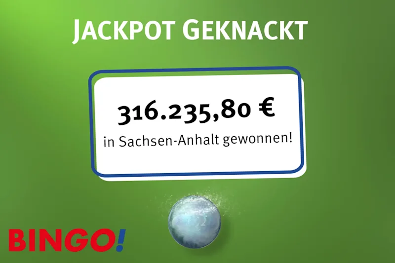 BIN<em>GO!</em>-Jackpot in Sachsen-Anhalt geknackt