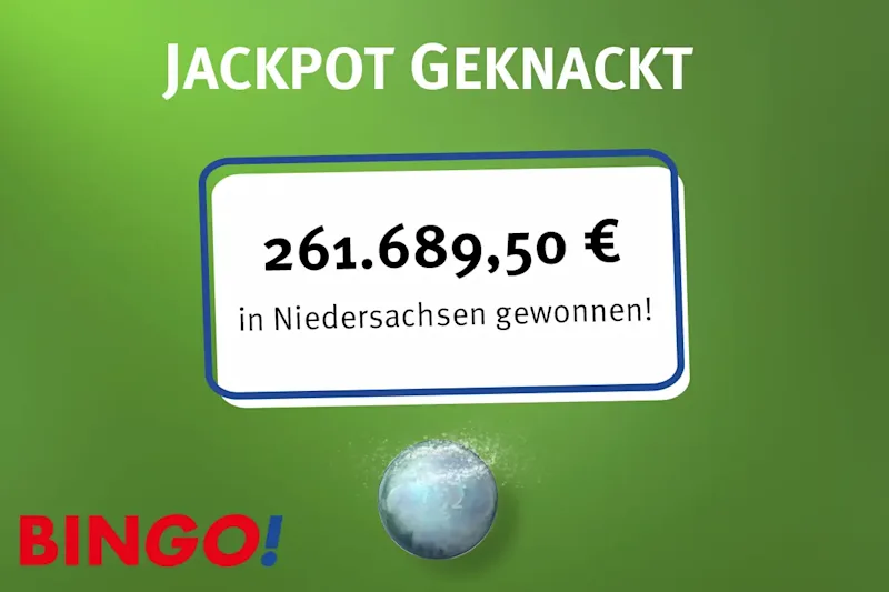 BIN<em>GO!</em>-Jackpot in Niedersachsen geknackt am 30.08.2026