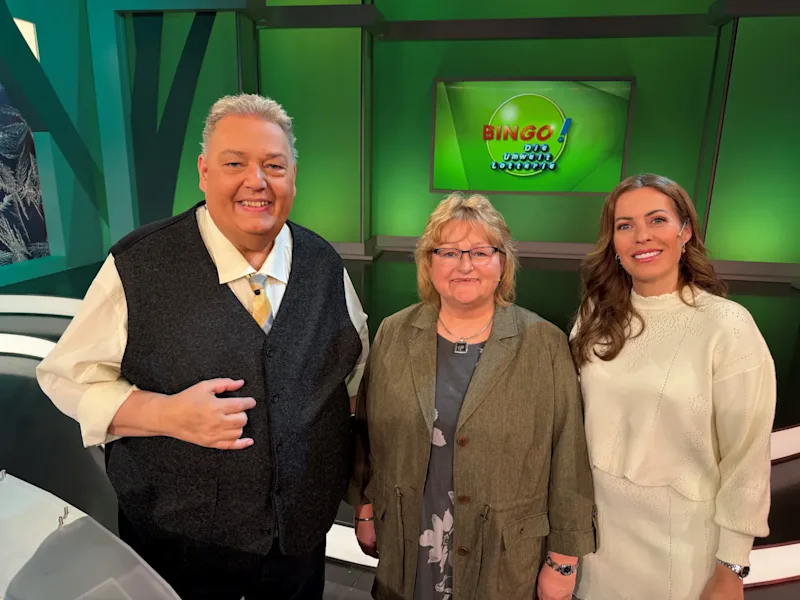 Monika gewinnt live im BIN<em>GO!</em>-Studio