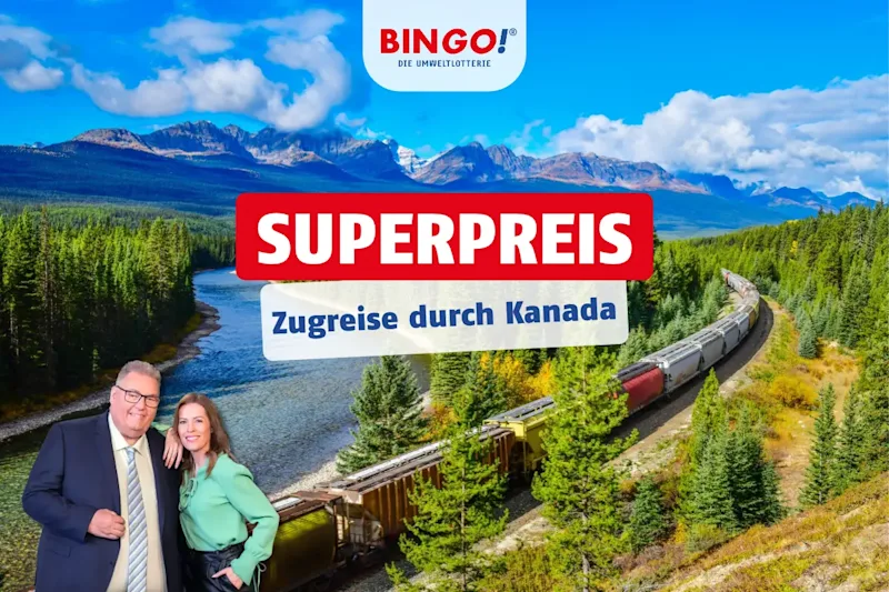 BIN<em>GO!</em> Superpreis Zugreise durch Kanada