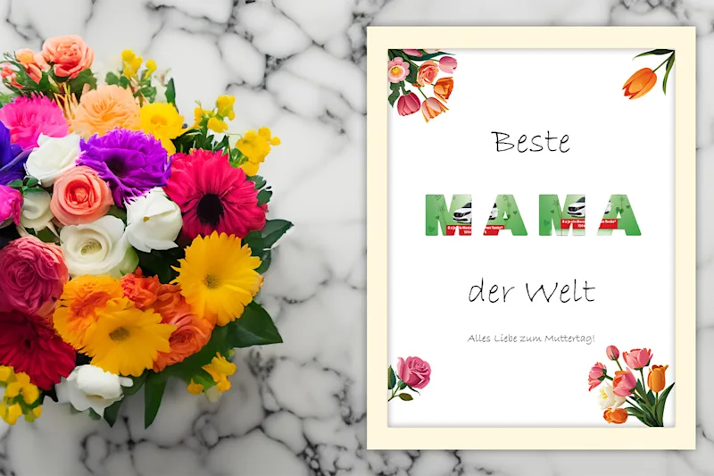 Geschenkidee Muttertag Poster