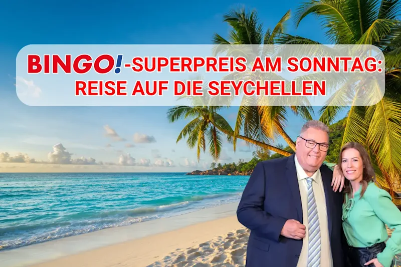 Diesen Sonntag als Superpreis bei BIN<em>GO!</em>: Eine Reise auf die Seychellen