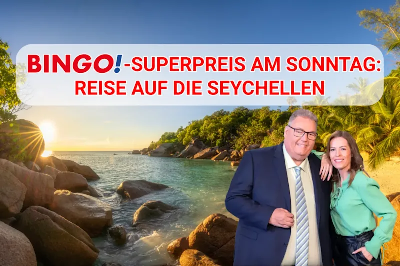 Diesen Sonntag als Superpreis bei BIN<em>GO!</em>: Eine Reise auf die Seychellen