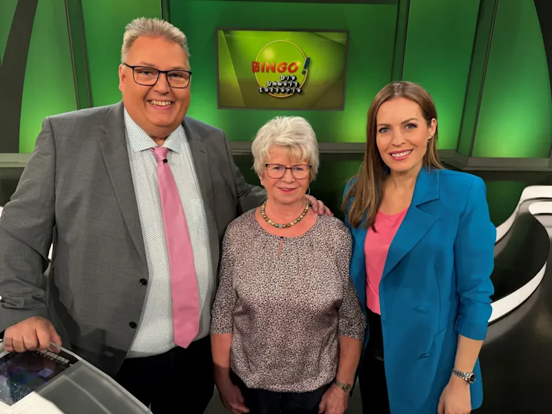 Inge gewinnt live im BIN<em>GO!</em>-Studio