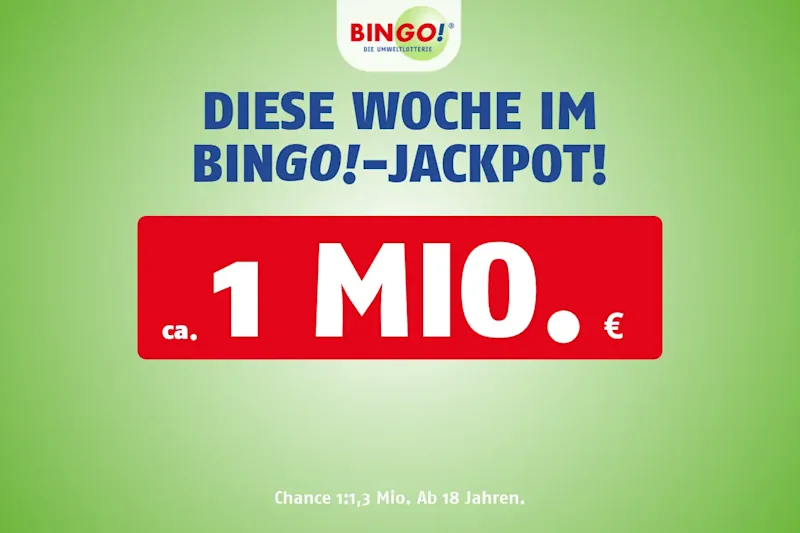 BIN<em>GO!</em>-Jackpot 1 Mio. €