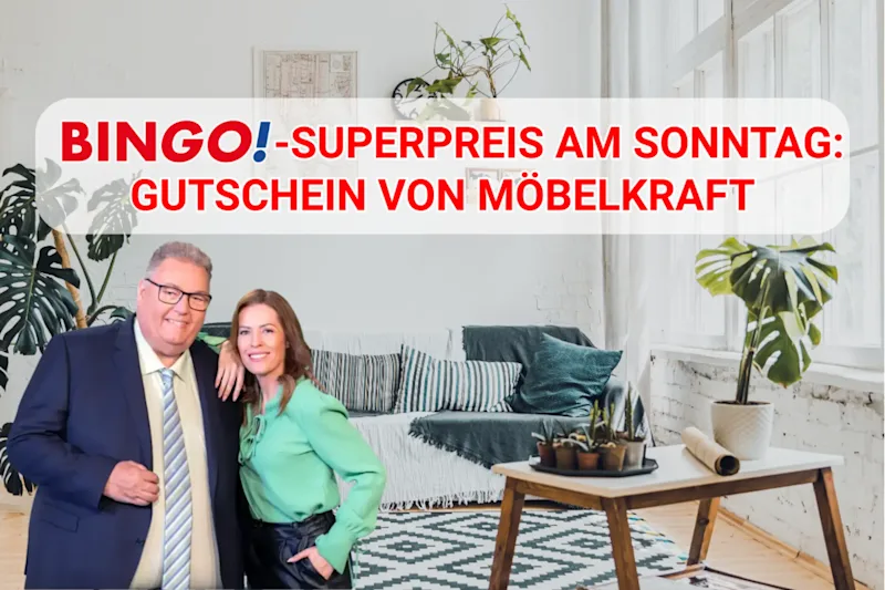 Superpreis Einrichtungsgutschein der Firma Möbel Kraft