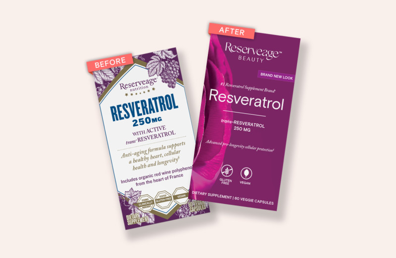 Resveratrol 250 before and after packaging. 