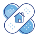 Home accident icon