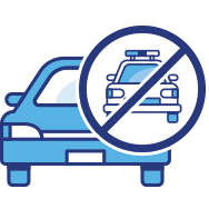 No-traffic-violations icon