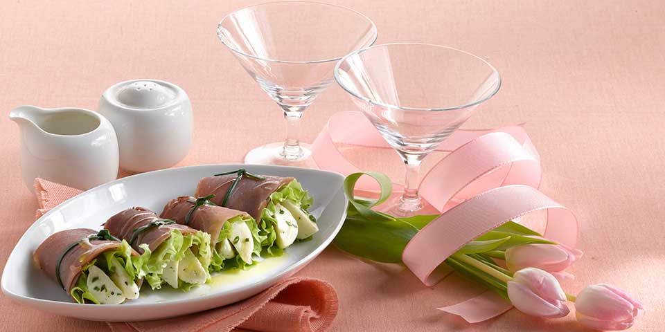 Mozzarella Schinken Rolle