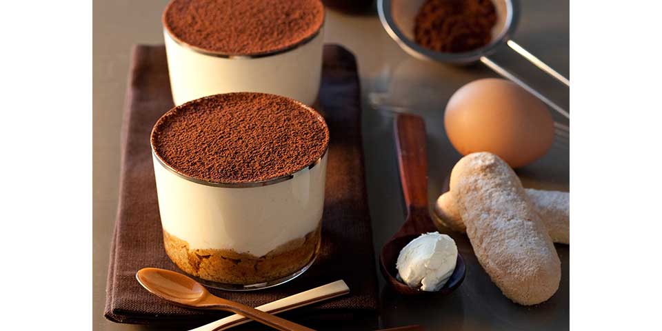 Original italienisches Tiramisu im Glas