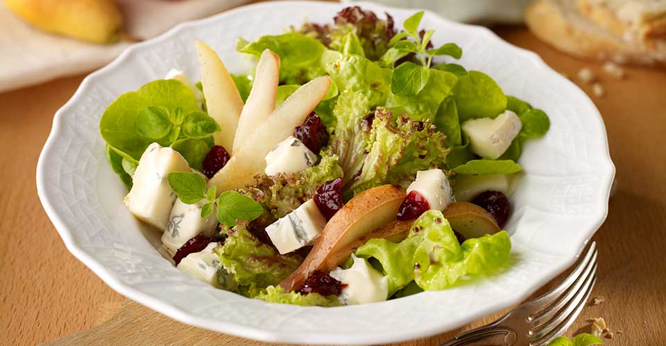 Herbstlicher Gorgonzolasalat