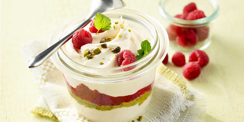 Himbeer Pistazien Mascarponecreme