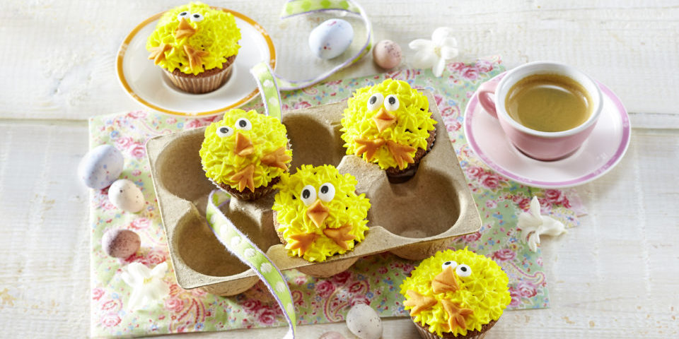 Küken-Muffins Ostern