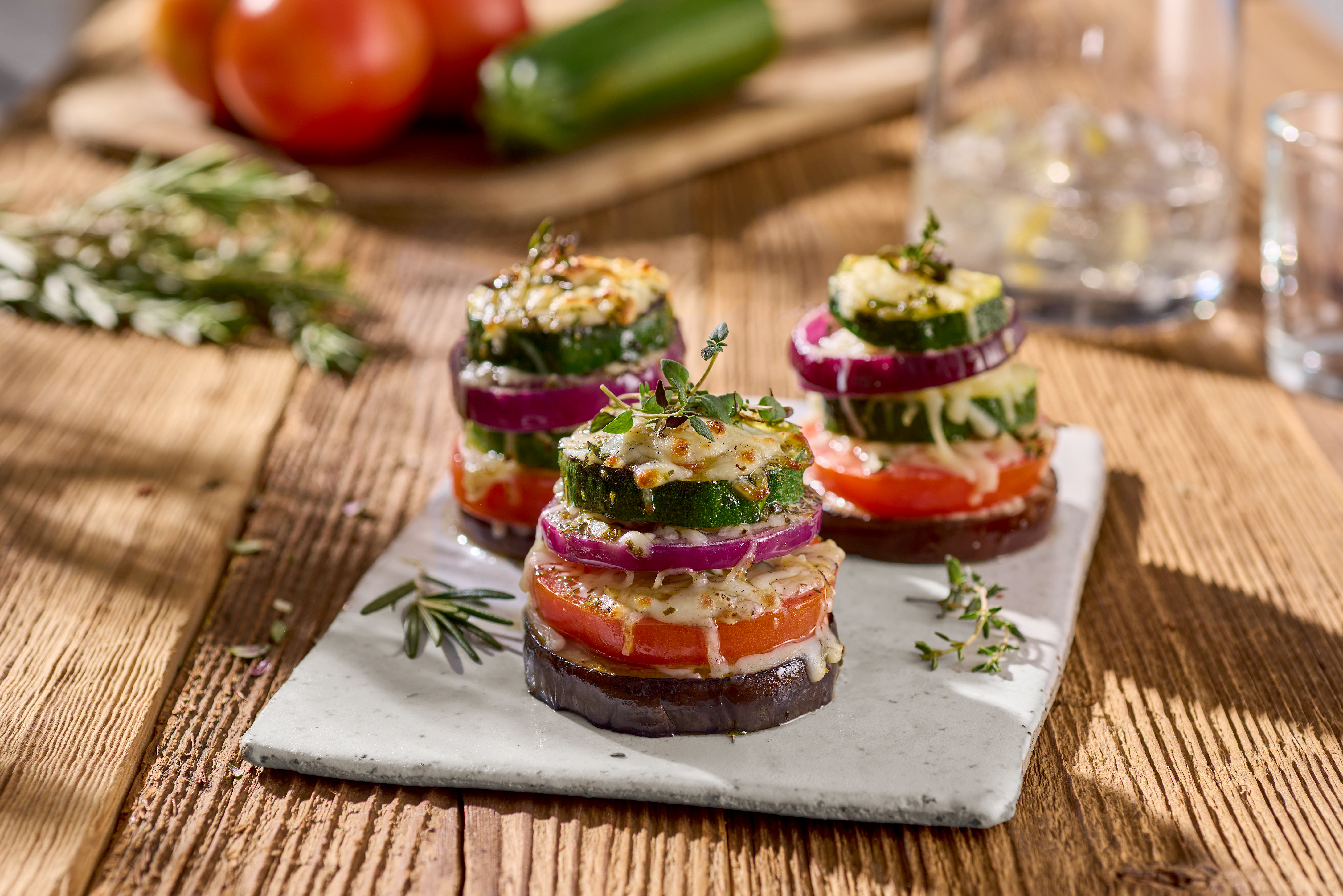 Antipasti-Grilltürmchen mit Galbani Mozzarella