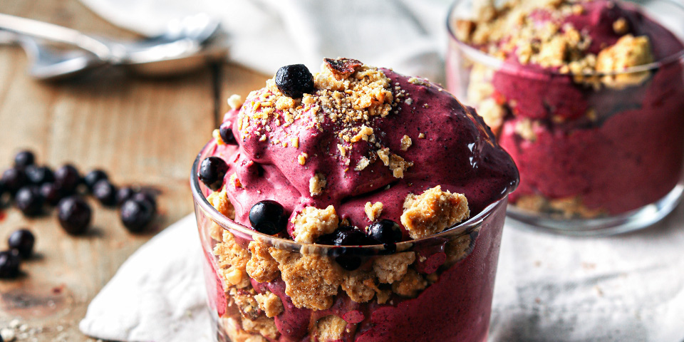 Blaubeer-Mascarpone-Eis