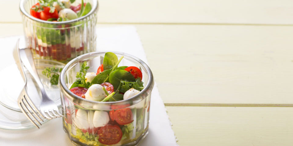 Italia-Salat im Glas