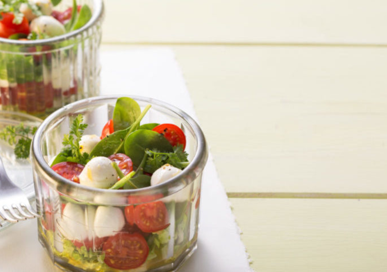 Italia-Salat im Glas